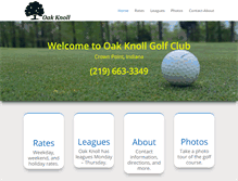 Tablet Screenshot of golfoakknoll.net